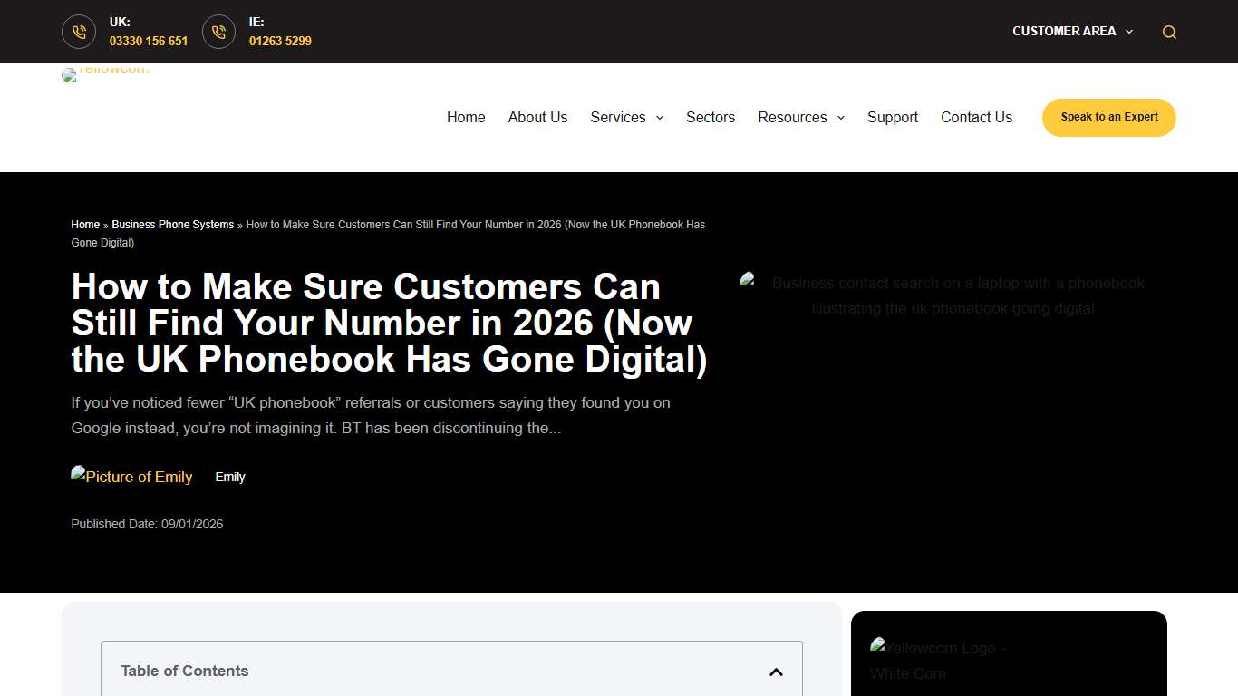 How to Make Sure Customers Can Still Find Your Number in 2026 (Now the UK Phonebook Has Gone Digital)